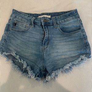 Kancan distressed jean shorts